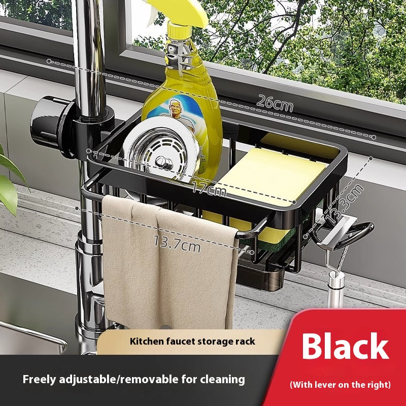 Estantería Organizadora de Aluminio para Grifo | Cocina y Baño Multifunción